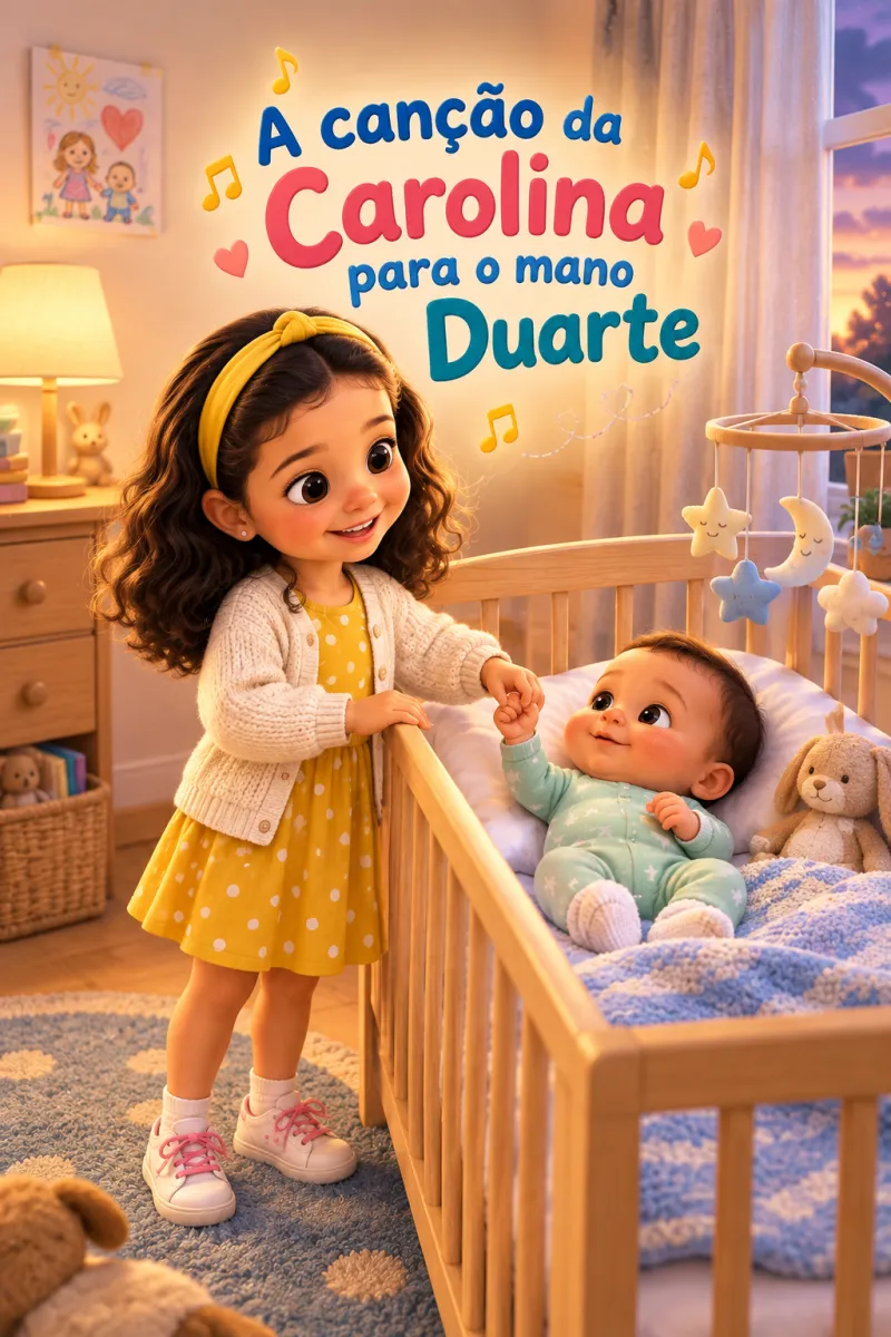 Copertina del libro personalizzato «Carolina», personaggi disegnati da foto reali