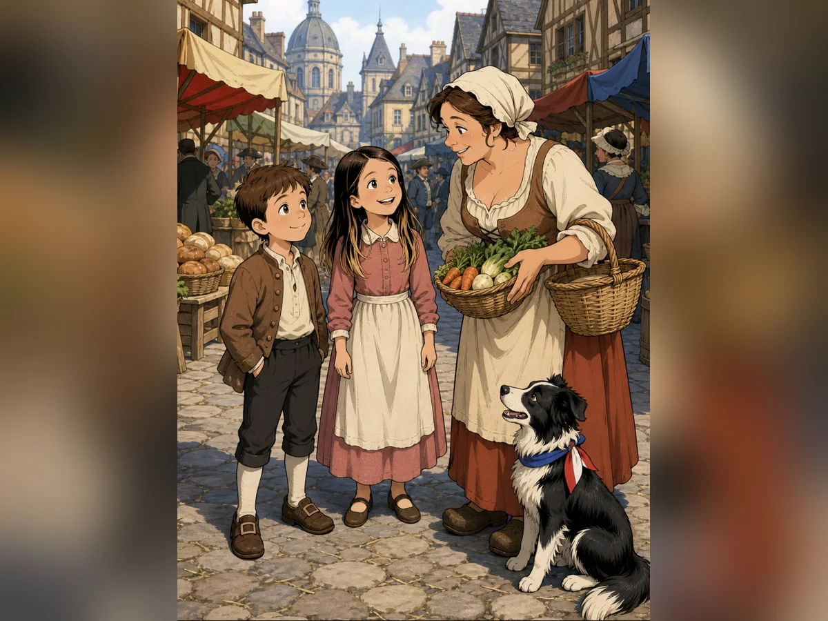 Les mêmes héros sur une page du livre imprimé